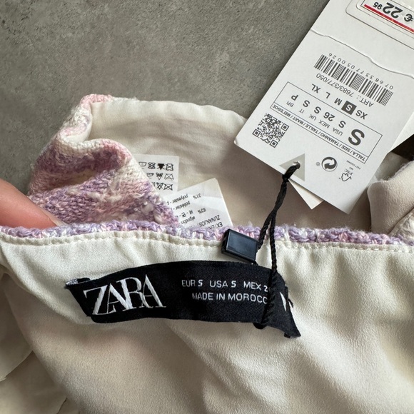NWT! Zara Tweed Crop Top | S - Picture 9 of 9